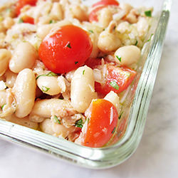 Insalata di tonno e fagioli cannellini 義式鮪魚白腰豆沙拉