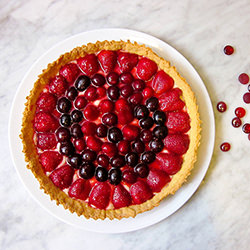 Crostata di fragole e ciliegie 草莓櫻桃卡士達塔