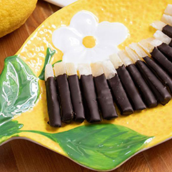 做出跟歐洲甜點店一樣的手工巧克力蜜餞檸檬皮 Chocolate Dipped Candied Lemon Peels